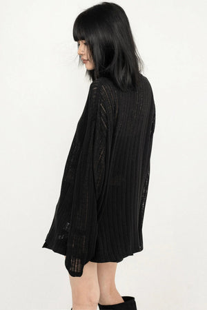 Korean Style Sheer Blouse