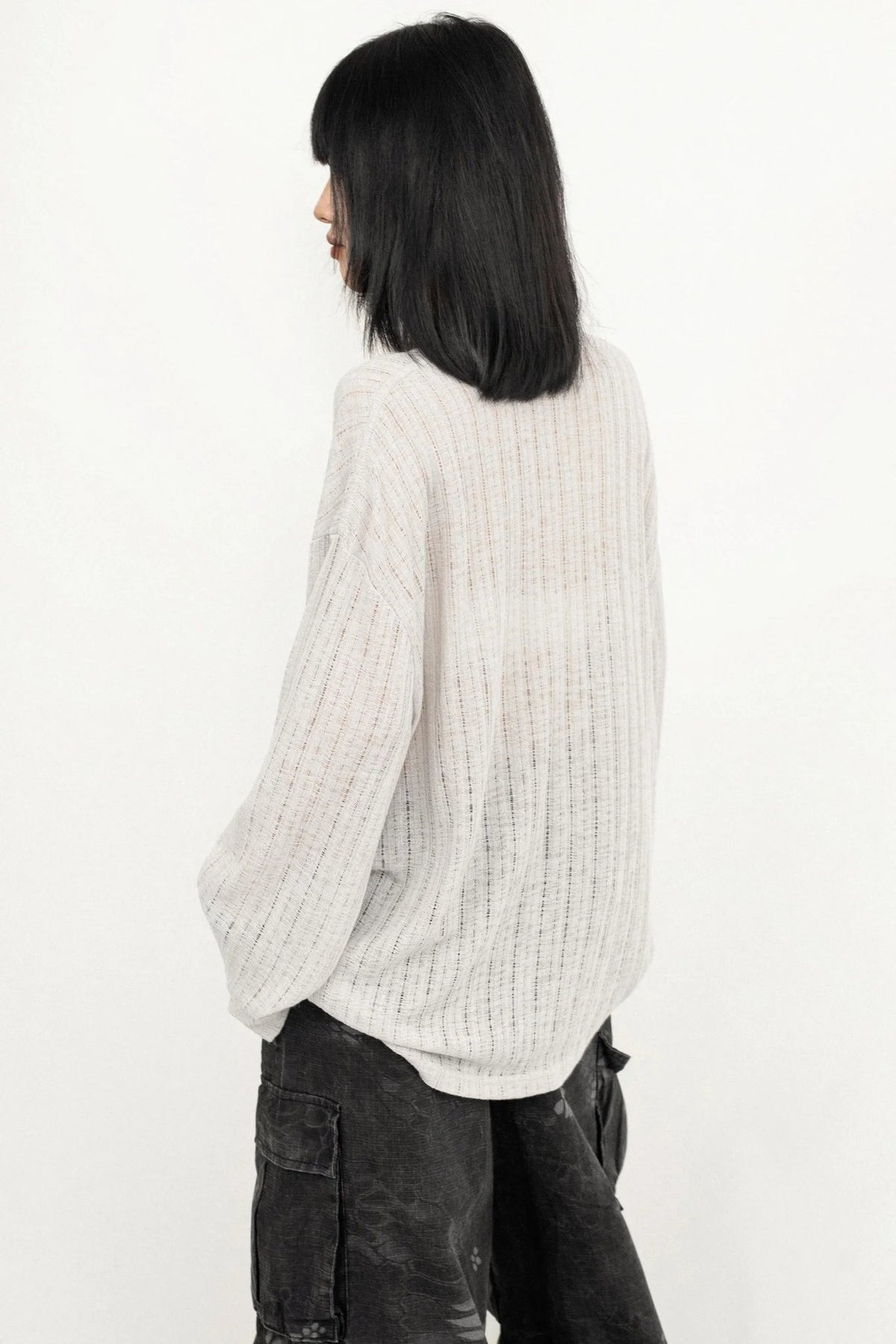 Korean Style Sheer Blouse