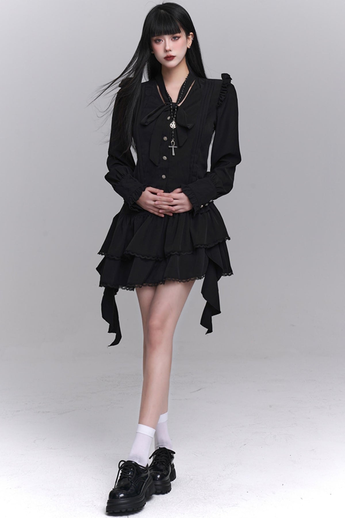 Korean Style Shirt & Skirt Set-Up