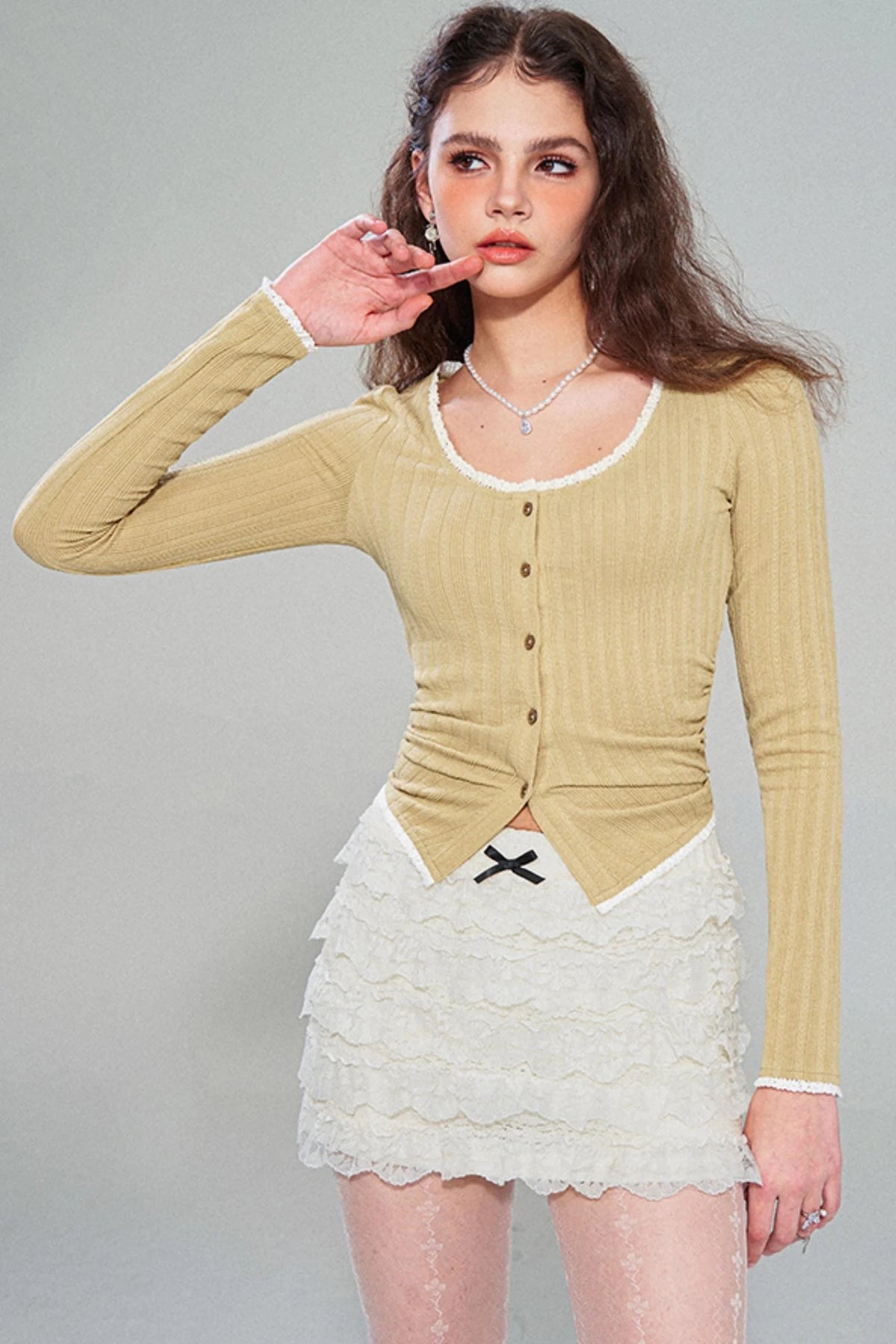 Lace A-Line Skirt