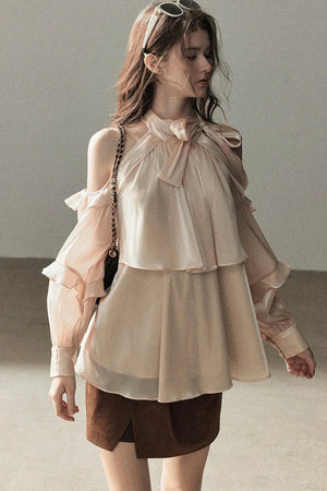 Lace Autumn Slit Skirt