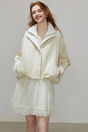 Lace Autumn Trench Coat