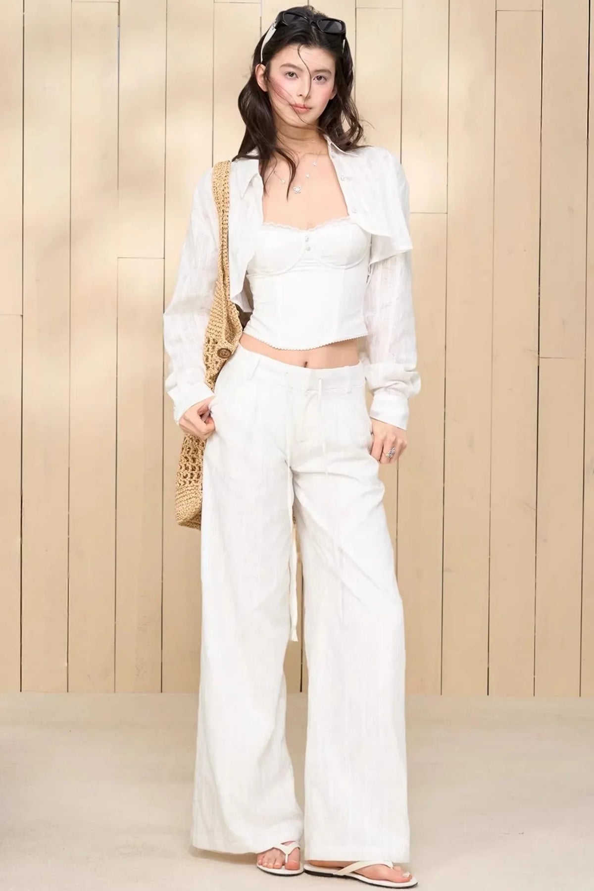 Lace Camisole Pants Suit Set-Up