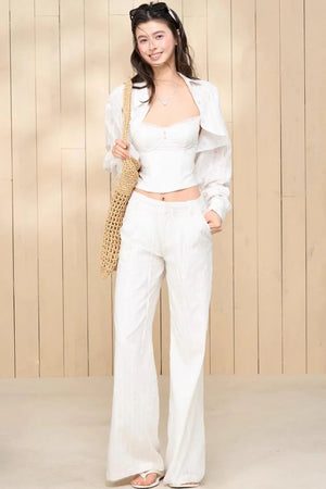 Lace Camisole Pants Suit Set-Up