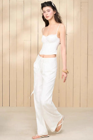Lace Camisole Pants Suit Set-Up