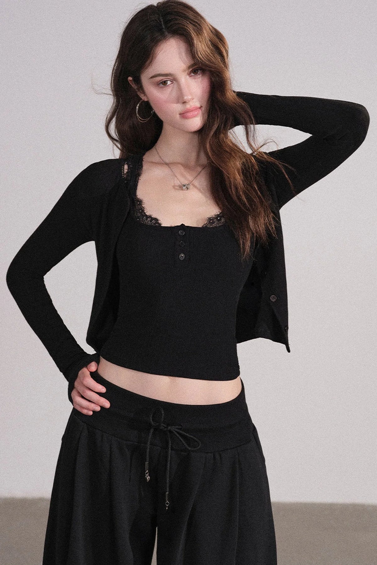 Lace Cardigan and Vest Set-Up