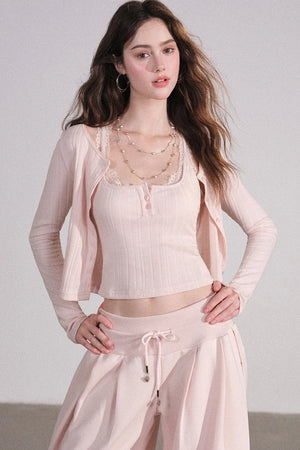 Lace Cardigan and Vest Set-Up