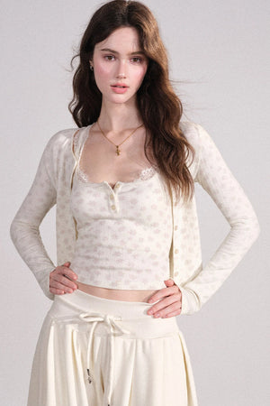 Lace Cardigan and Vest Set-Up