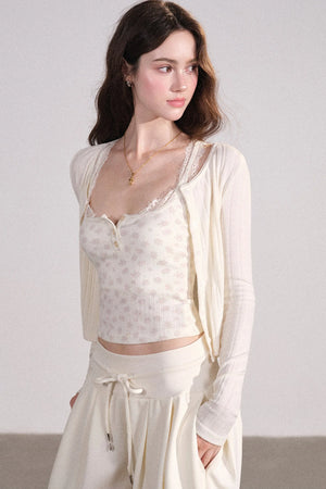 Lace Cardigan and Vest Set-Up