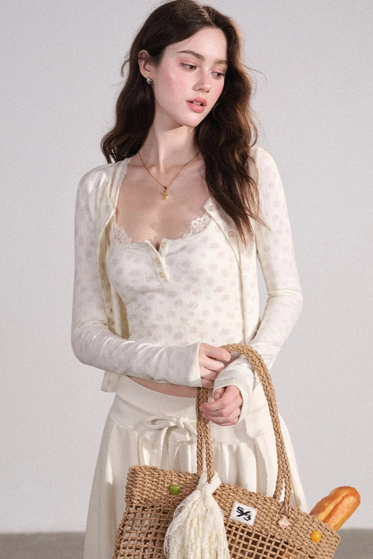 Lace Cardigan and Vest Set-Up