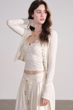 Lace Cardigan and Vest Set-Up