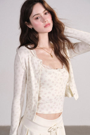 Lace Cardigan and Vest Set-Up