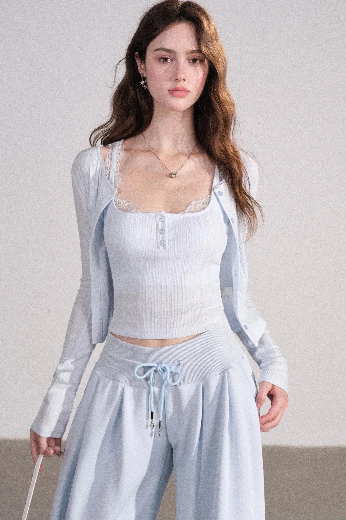Lace Cardigan and Vest Set-Up