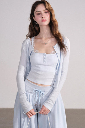 Lace Cardigan and Vest Set-Up