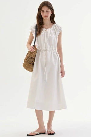 Lace Collar Slimming Dress