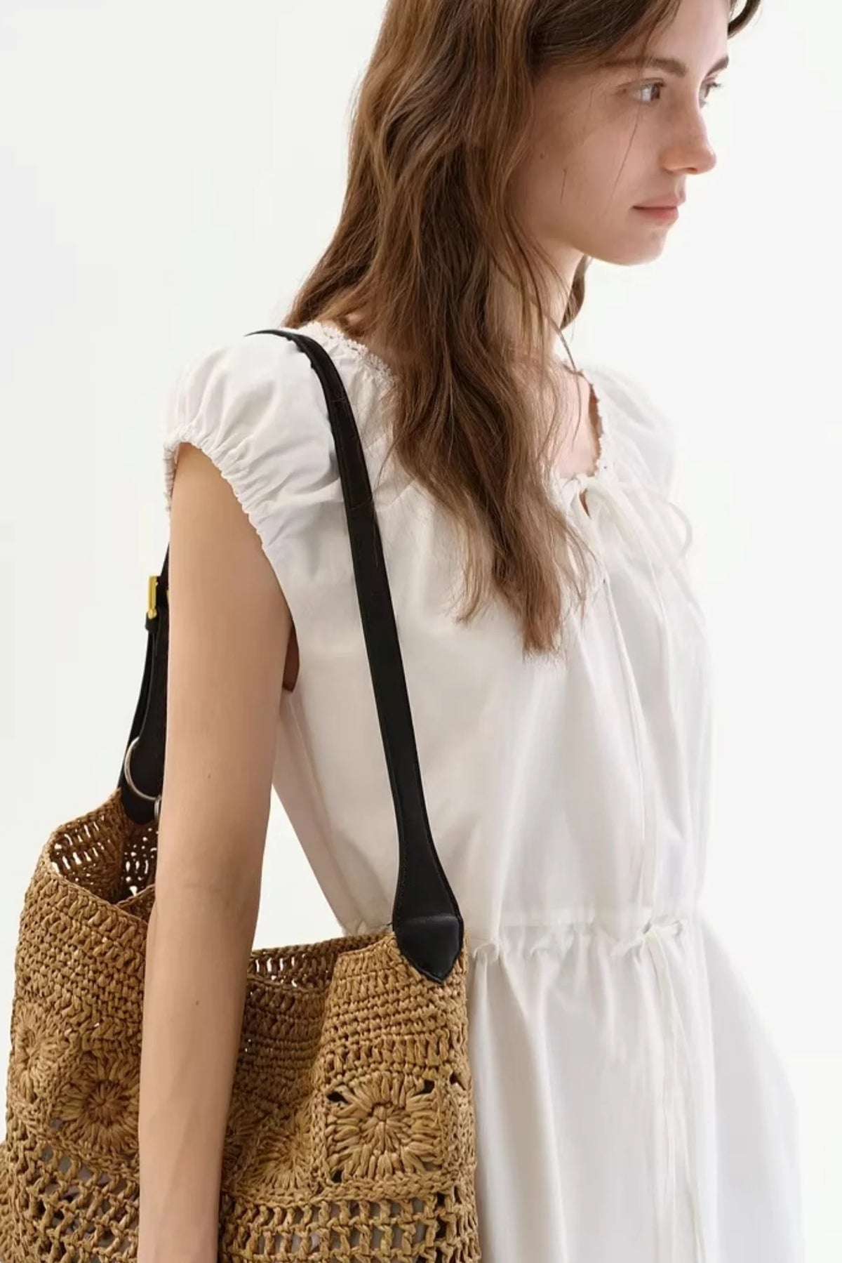 Lace Collar Slimming Dress