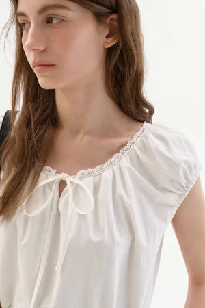 Lace Collar Slimming Dress
