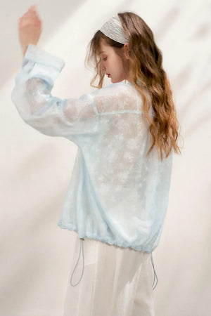 Lace Color-Block Jacket
