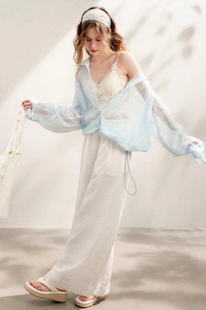 Lace Color-Block Jacket