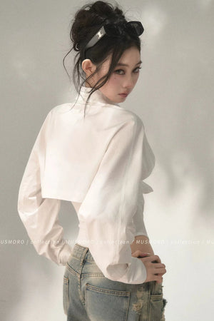 Lace Cross-Tie Bodysuit Top
