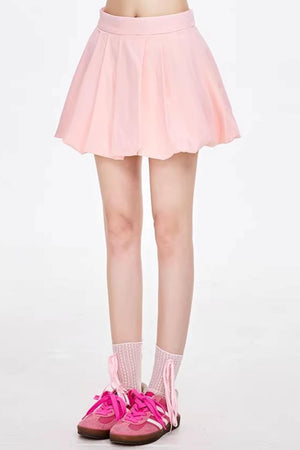 Lace Design Short Skirt