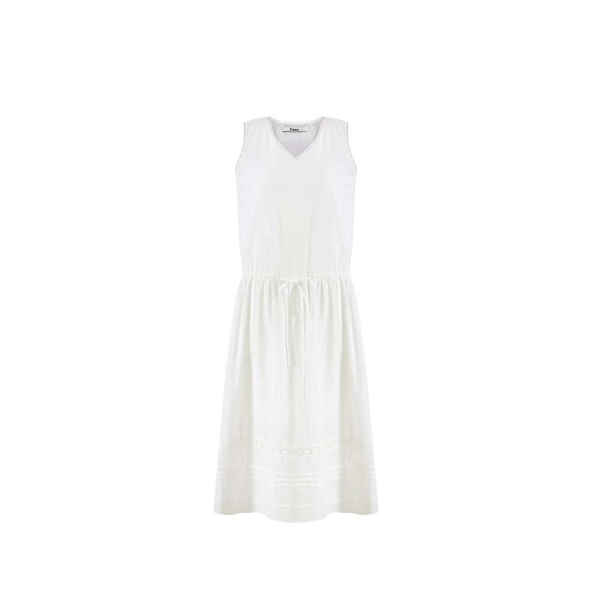 Lace Drawstring Long Dress