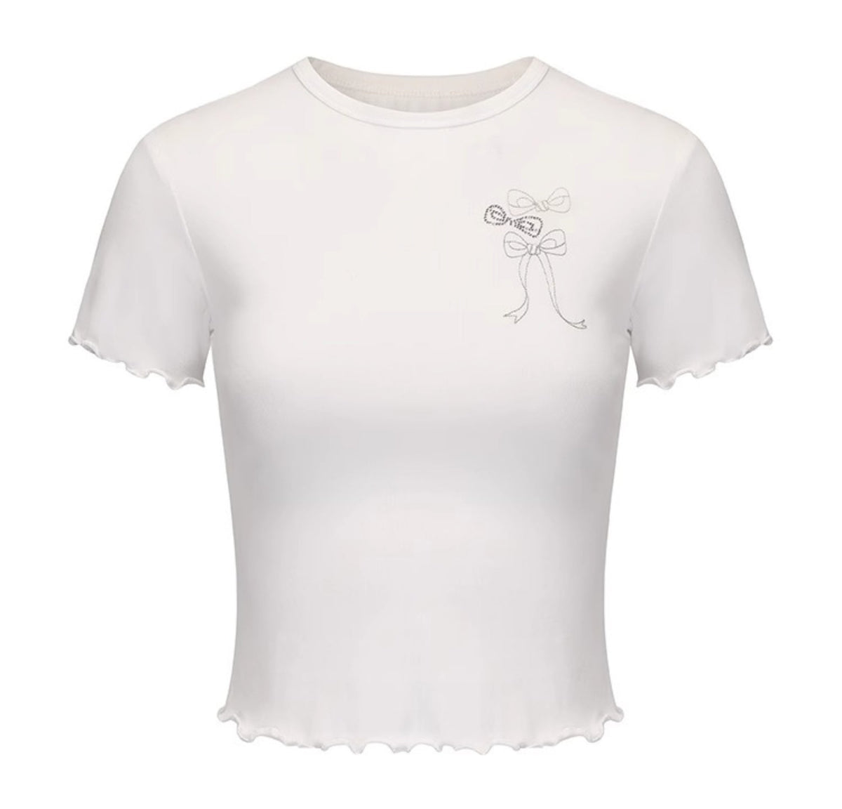 Lace Embroidered Slim Fit Top