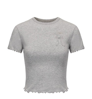 Lace Embroidered Slim Fit Top