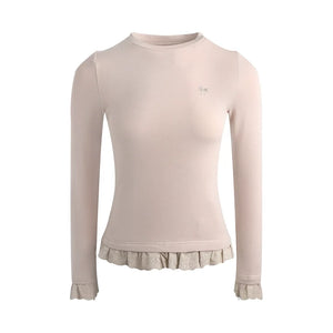 Lace Embroidery Slim Top