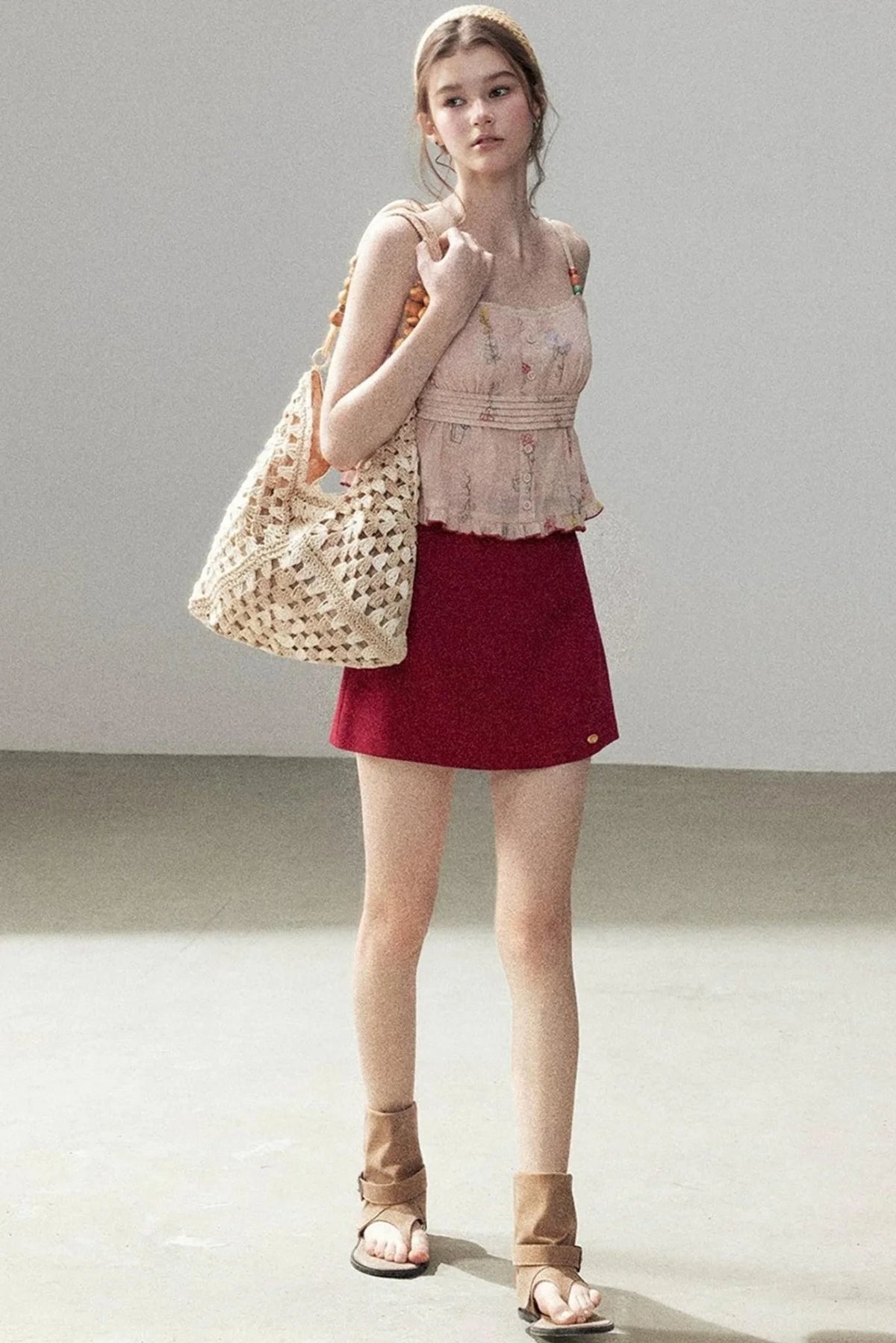 Lace Floral Ramie Top