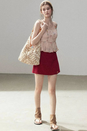 Lace Floral Ramie Top