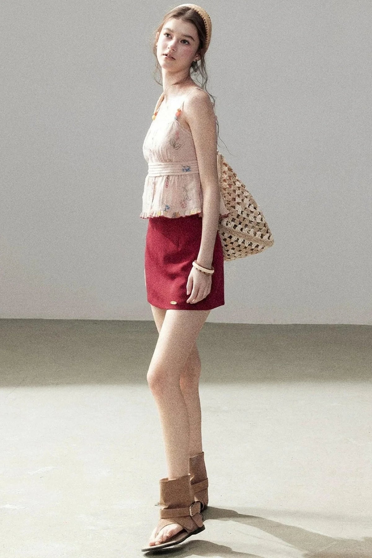 Lace Floral Ramie Top