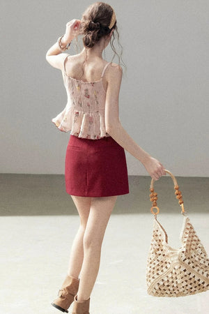 Lace Floral Ramie Top