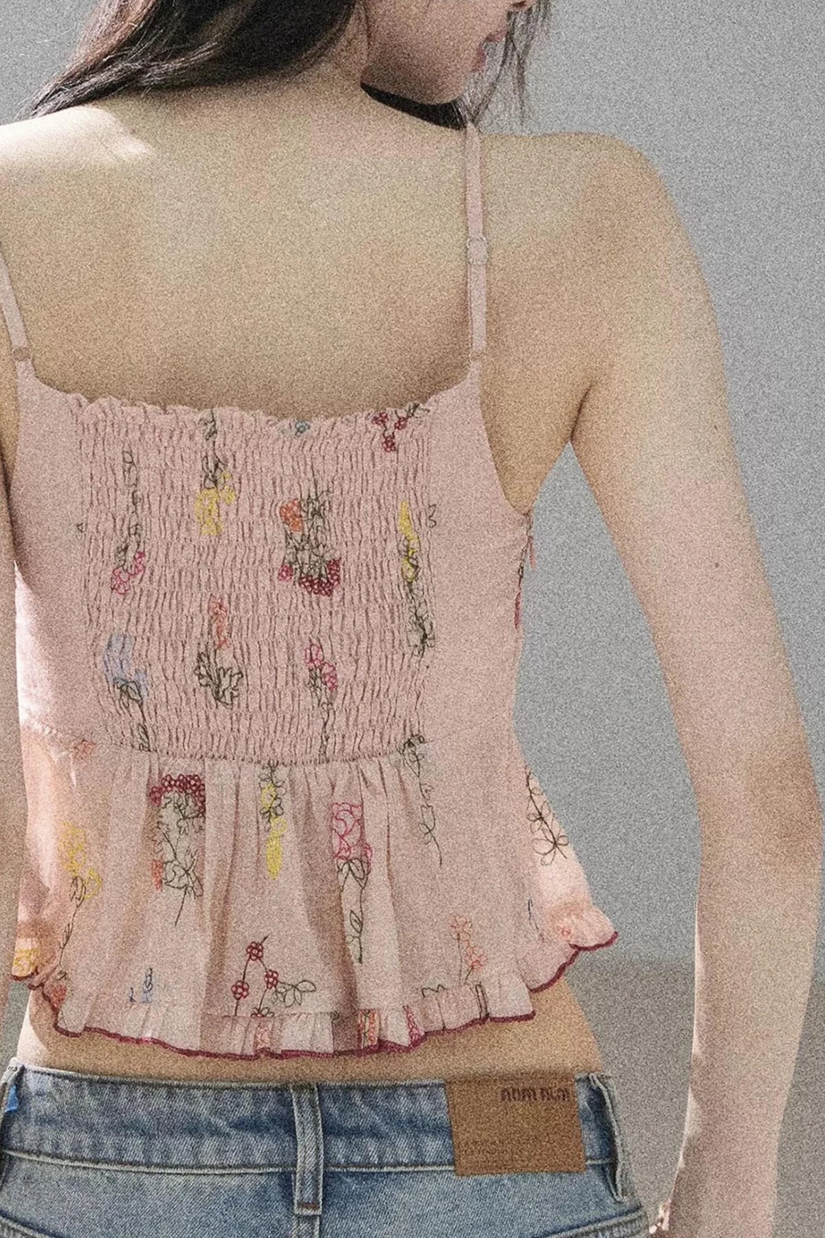 Lace Floral Ramie Top