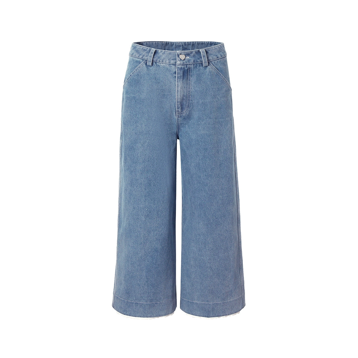 Lace Hem 9-inch Pants