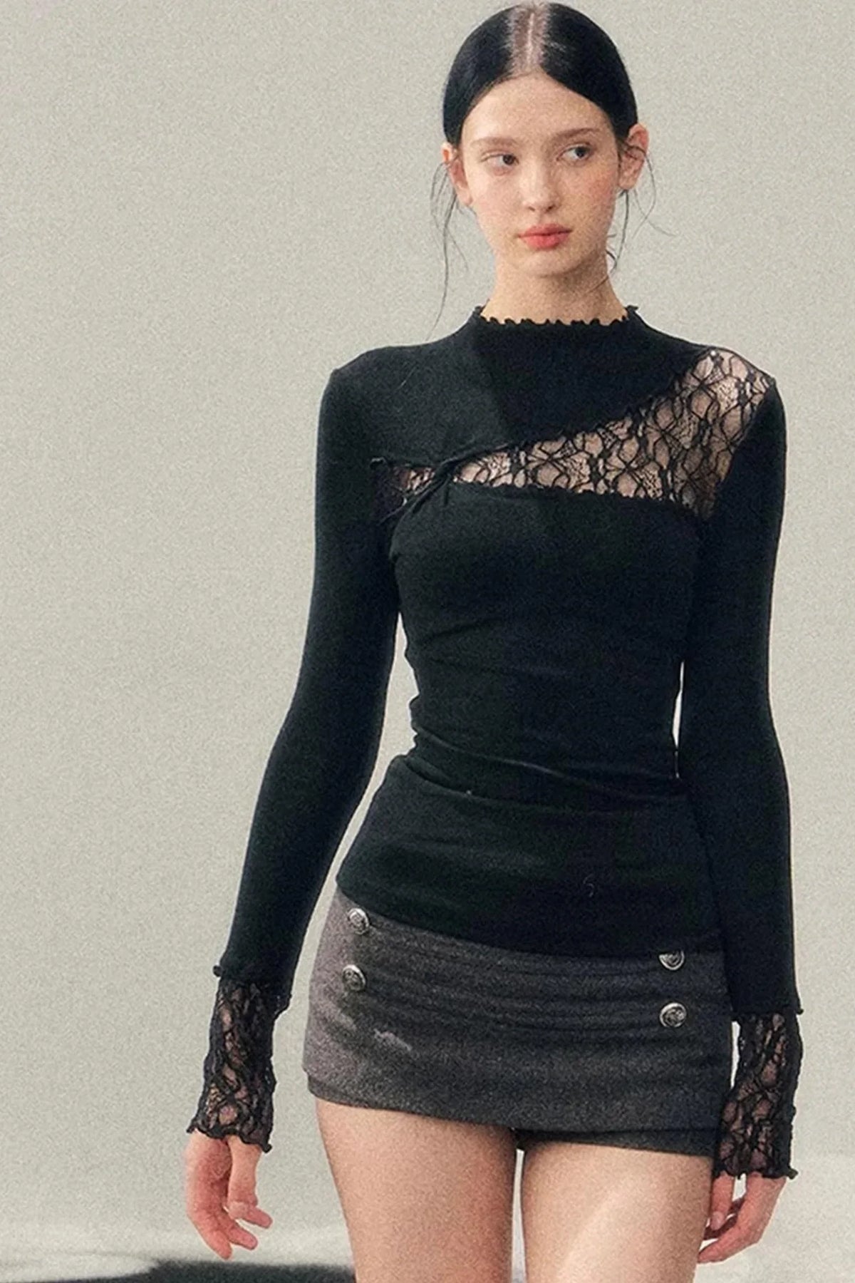 Lace Hollow-Out Slimming Top