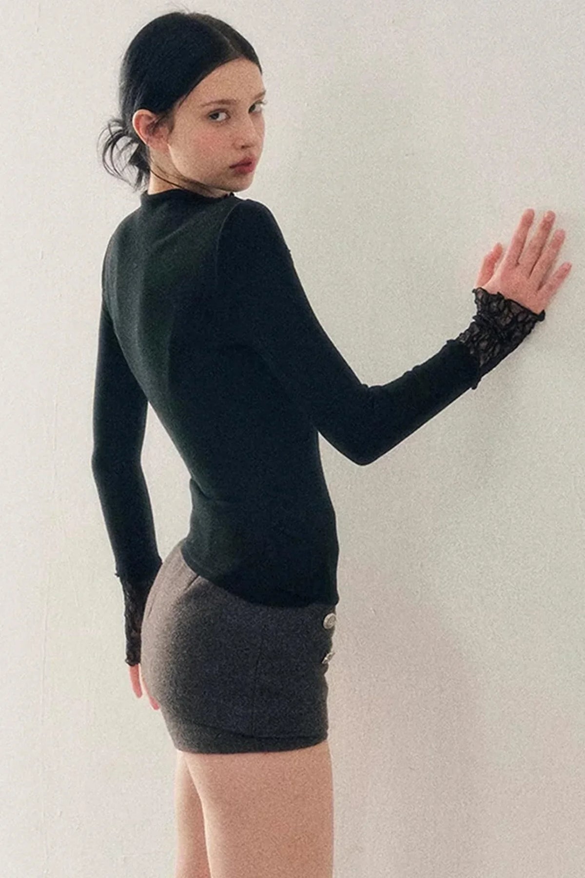 Lace Hollow-Out Slimming Top