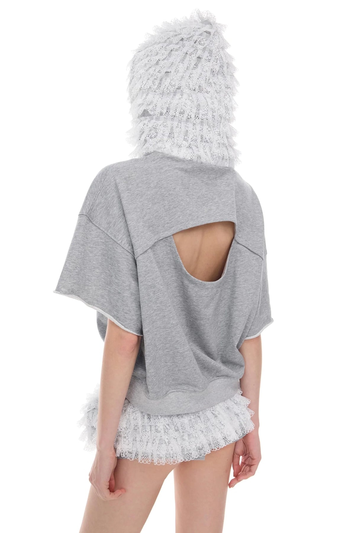 Lace Hooded Tee