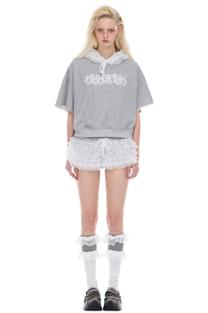 Lace Hooded Tee