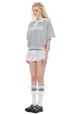 Lace Hooded Tee