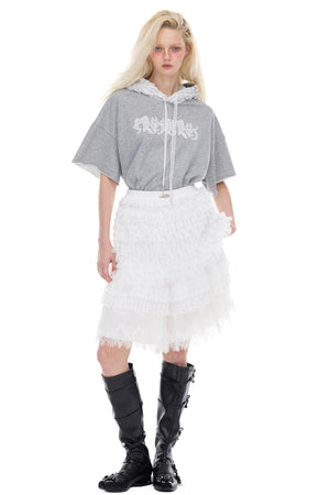 Lace Hooded Tee