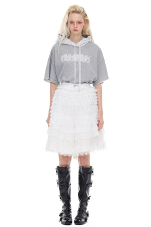 Lace Hooded Tee