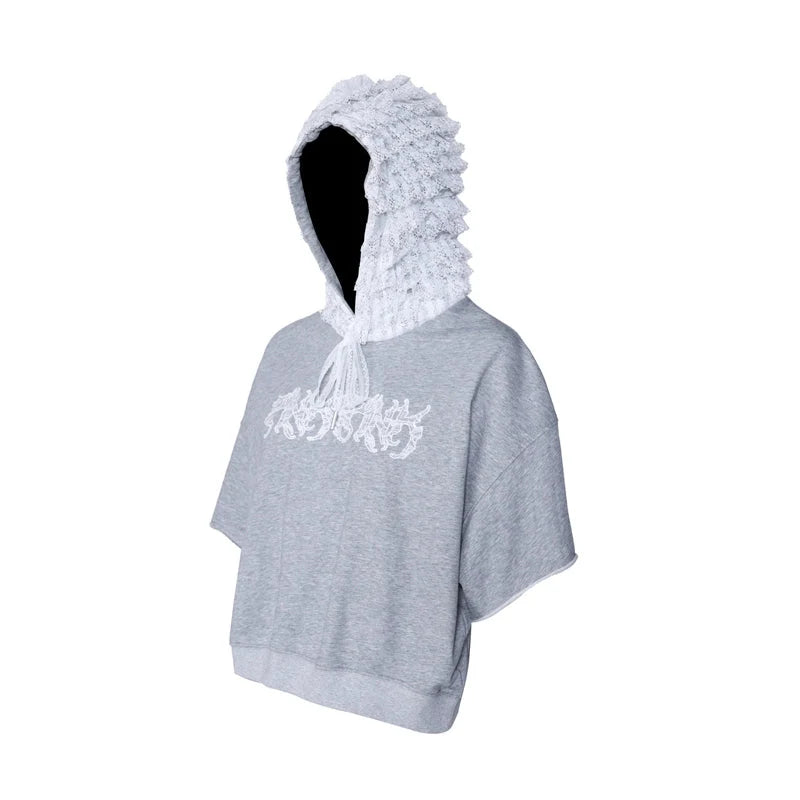 Lace Hooded Tee