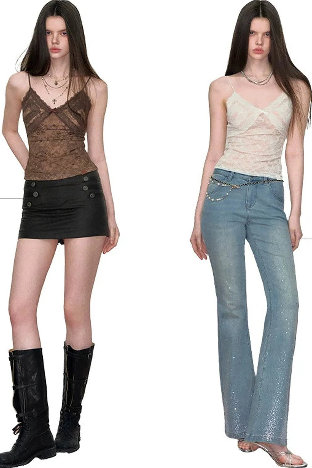 Lace Jacquard Bow Camisole