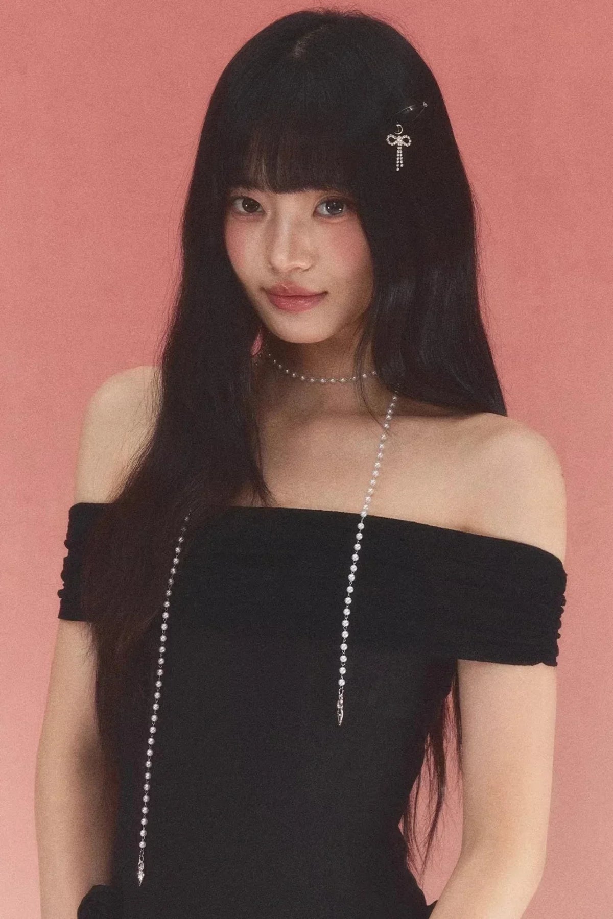 Lace Jacquard One-Shoulder Dress