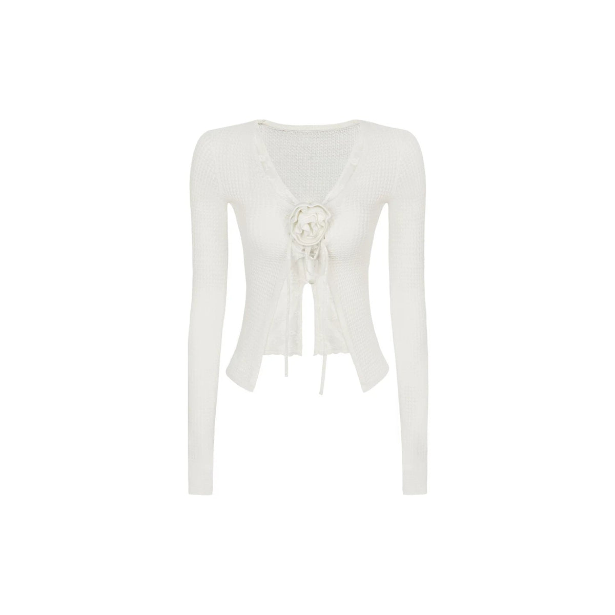 Lace Knit Two-Piece Top