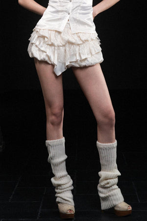 Lace Layered Mini Pants