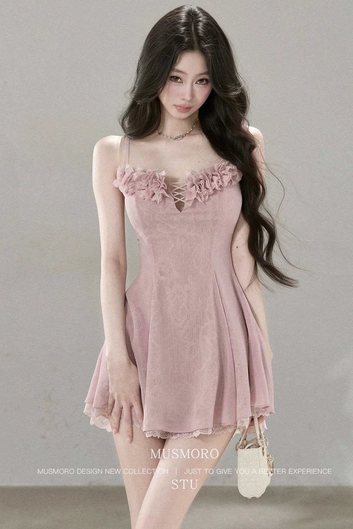Lace Mesh Floral Dress