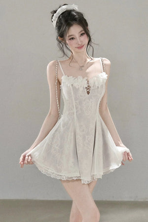 Lace Mesh Floral Dress