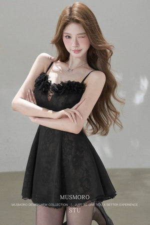 Lace Mesh Floral Dress